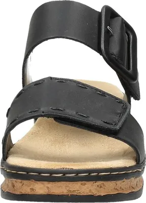 Produktbild von Rieker Comfortabel  Sandalen Plat - Zwart - Maat 39
