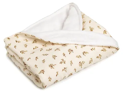 Image de Couverture pour bébé - 90 x 70 cm, en coton écru
