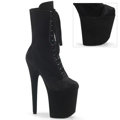 Produktbild von FLAMINGO-1045VEL Damen Booties von Pleaser, Schwarz , EU 40, US 10