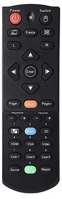 Produktbild von azurano Fernbedienung für OPTOMA BR-5053C, BR-5080C,  BR-5011L, SP.72702GC01, SP.70103GC01, 45.72701G001, 45.72101G001, 45.72701G002