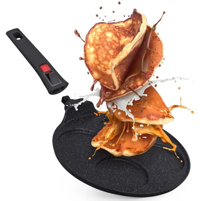 Mini-Pfannenkuchenpfanne 4/7 Mulden, antihaftbeschichtet, Ø 27 cm