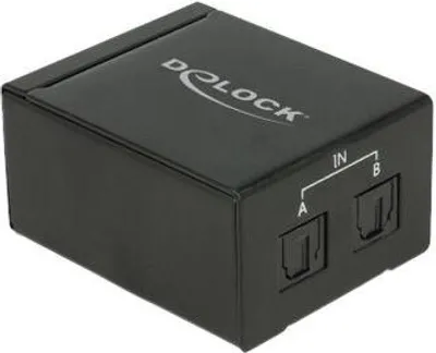 Immagine prodotto di DELOCK TOSLINK Switch 2 x TOSLINK in zu 1 x TOSLINK out
