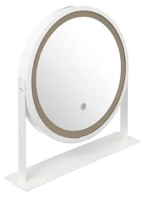 Produktbild von 5 five simply smart - Runder drehbarer led-spiegel weiß