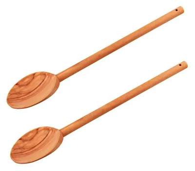 Image de Lot de 2 cuillères de cuisine 30 cm en bois d'olivier Fackelmann