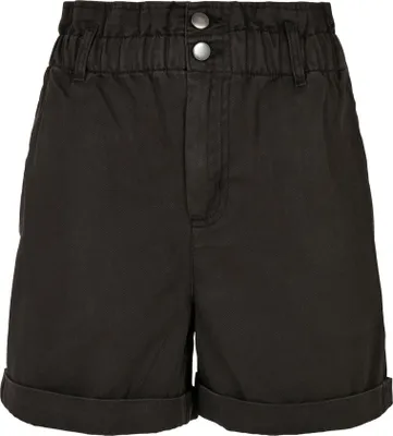 Produktbild von Urban Classics Ladies - Paperbag Shorts schwarz - W28