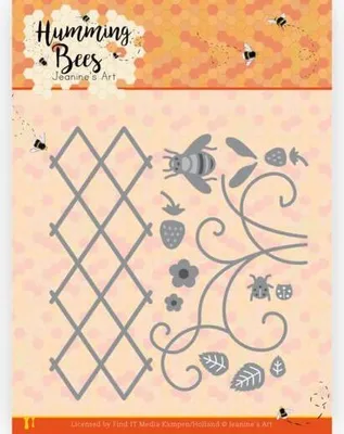 Produktbild von Stanzschablone - Jeanines Art - Summende Bienen - Erdbeer Ranke
