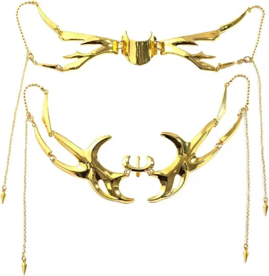Productafbeelding van Mechanische maskers, metalen halve maskers, onregelmatige gezichtsmaskers, accessoires, kostuum, cosplay, gezichtsversiering voor dames en heren, set van 2