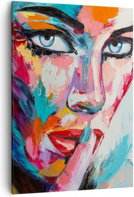 Produktbild von Bild auf Leinwand - Leinwandbild - Einteilig - Mädchen Gesicht - 50x70cm - Wand Bild - Wanddeko - Wandbilder - Leinwanddruck - Kunstdruck - Wanddekoration - Leinwand bilder - Wandbild - PA50x70-3444