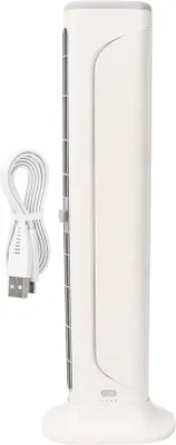 Zdjęcie produktu dla Mały wentylator biurkowy z zasilaniem przez USB, 3 prędkości, mocowanie na klips