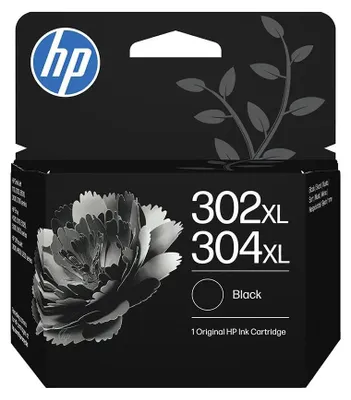 Produktbild von HP 302XL/304XL Schwarz Original Druckerpatrone, Hohe (XL-) Ausbeute, Schwarz, 1 Stück(e), 300 Seiten, Einzelpackung