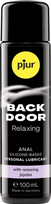 Produktbild von pjur Back Door Relaxing, 100 ml, 100 g, Schmiermittel auf Silikonbasis, Anal, Dimethicone, Dimethiconol, Simmondsia Chinensis (Jojoba) Seed Oil, Amyris Balsamifera Bark Oil., CE