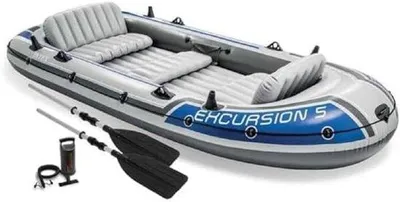Productafbeelding van Famanu opblaasbare boot, 366 x 168 cm, geschikt voor 4 personen, inclusief accessoires