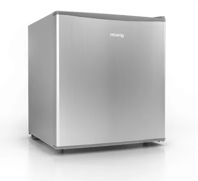 Mini-Kühlschrank 45 L, 51 cm, leise, umkehrbare Tür, Grau