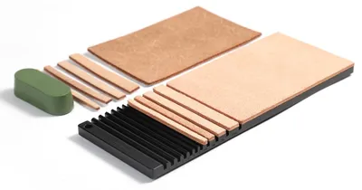 Lederschleifsatz 3-in-1, Aluminiumlegierung, für Kantenschneider & Messer