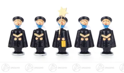 Produktbild von Kurrende Kurrendefiguren schwarz (5) Breite x Höhe x Tiefe 2 cmx4 cmx2 cm NEU
