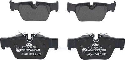 Produktbild von ATE Bremsbeläge Satz Hinten für BMW 1 Schrägheck (F40) 13.0470-7349.2