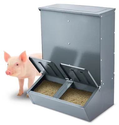 Obrázok produktu pre Krmítko pre prasce – robustná konštrukcia – pozinkovaná oceľ – objem 3,7 bushel