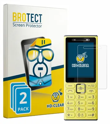Produktbild von 2x Für Nokia 200 4G Schutzfolie BROTECT Displayschutz Display Schutz Folie Klar Transparent