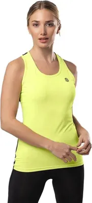 Immagine prodotto di Siroko Core Maglietta senza maniche Giallo,Nero S Donna Giallo,Nero S