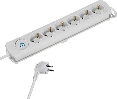 Produktbild von Verteiler mit Kabel VIVanco™6 GN. mit Schlüssel 1,4 m 37647