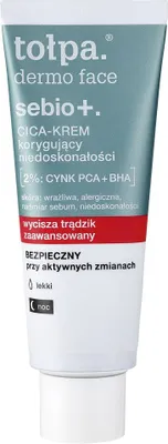 Immagine prodotto di Tolpa Dermo Face Sebio+ Crema notte correttiva delle imperfezioni, 40 ml