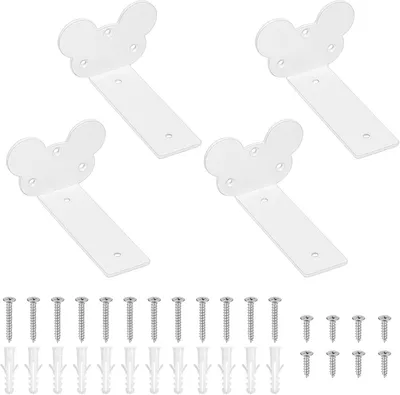 Produktbild von Regalstütze Halterungen für Regal Untersetzer Stütze Set 4 Stück 125 mm Weiß
