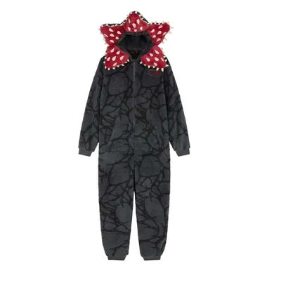 Produktbild von Minicee Uni Demon Onesie Pyjama Fleece Kapuze Karneval Kostüm L