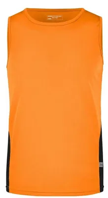 Image de James and Nicholson - Haut sans manches pour homme - Course à pied LT2413 (XXL) (orange/noir)