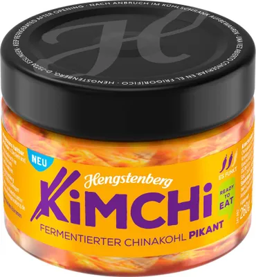 Hengstenberg Kimchi pikant fermentierter Chinakohl Packung 200g