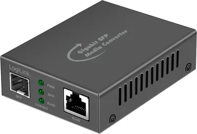Zdjęcie produktu dla LogiLink NMC001, 1000 Mbit/s, 1000Base-X, 1000Base-X, IEEE 802.3, IEEE 802.3i, IEEE 802.3u, IEEE 802.3az, IEEE 802.3x, IEEE 802.3z, Fast Ethernet, Gigabit Ethernet, 10,100,1000 Mbit/s