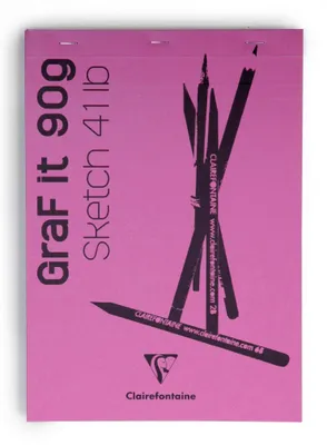Image de Clairefontaine 96623C Clairefontaine Zeichenblock "GraF it", DIN A4, 90 g/qm