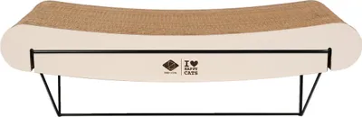 Zdjęcie produktu dla Półka ścienna D&D „I Love Happy Cats” „David” – falista, z tektury, brązowo-beżowa