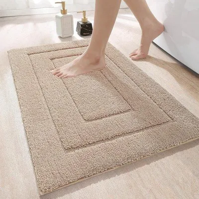 Produktbild von Famanu Badmatte 50 x 80 cm, Antirutsch, Weiches Badezimmerteppich, Wasserabsorbierend, Maschinenwaschbar
