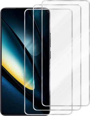 Obrázek produktu pro Cadorabo 3x Ochranná fólie pro Xiaomi Poco F6 Pro in CRYSTAL CLEAR Tvrzené ochranné sklo displeje