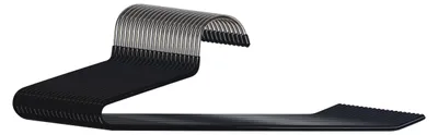 Produktbild von Relaxdays Hosenbügel, 20er Set, rutschfeste Kleiderbügel, platzsparend, HBT: 17,5 x 35 x 0,5 cm, Anzugbügel, schwarz