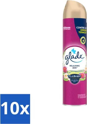 Obrázok produktu pre Glade - Osviežovač vzduchu v spreji - Relaxing Zen - 300 ml - Hodnotné balenie - 10 kusov