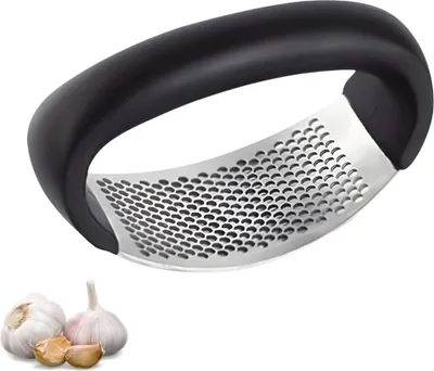 Produktbild von Knoblauchpresse - Ergonomisches Design - Edelstahl - Kompakt