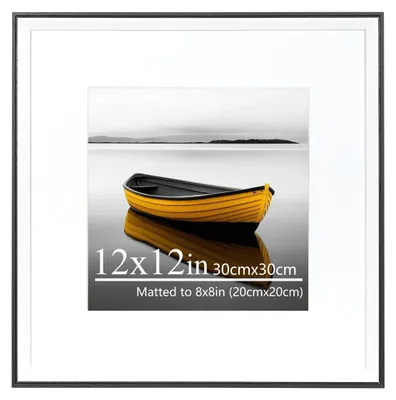 Produktbild von 30x30 cm Schwarzer Bilderrahmen für Poster und Bilder