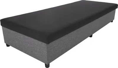 Obrázek produktu pro Kondela Čalouněná jednolůžková postel (válenda) Mati - světle šedá / šedá