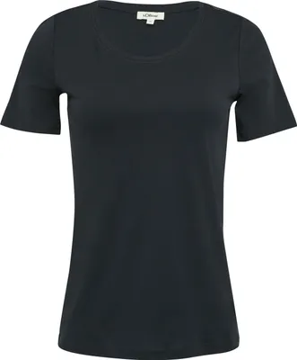 Produktbild von S. Oliver T-Shirt Marineblau Größe 42 Rundhalsausschnitt Slim Fit weich