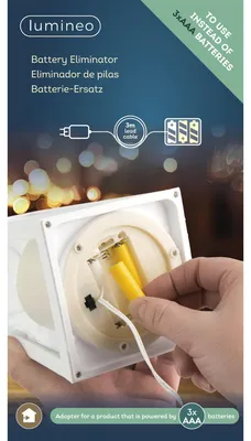 Produktbild von Lumineo 3xaaa 4.5v Batterieeliminator Schwarz  Schwarz One Size