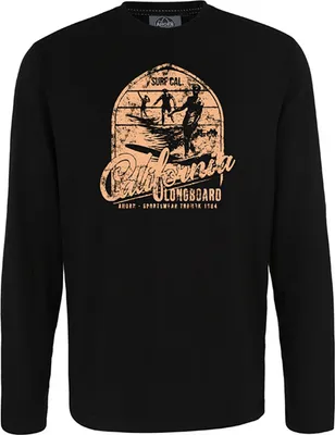Produktbild von Übergrößen Longshirt California Longboard beige AHORN SPORTSWEAR Schwarz 6XL
