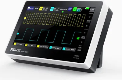 Produktbild von FNIRSI 1013D Portables Tablet Oszilloskop, 7 Display, 2 Kanäle, 100MHz, 6000mAh Akku, USB
