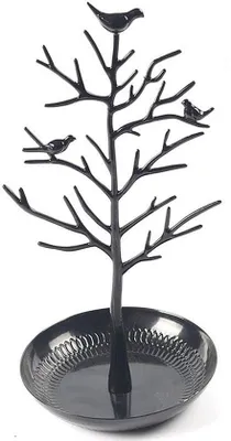 Produktbild von Schwarze Metall-Schmuckständer Vintage Vögel