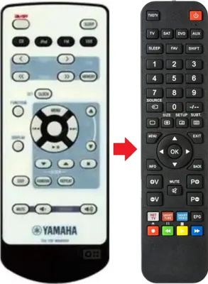 Produktbild von Fernbedienung geeignet für YAMAHA TSX130