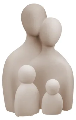 Imagen del producto de Conjunto Gilde de 3 piezas, figura, familia, "Famille", cerámica, gris, unidad de venta: 2, largo: 12 cm, ancho: 17 cm, alto: 26,5 cm. Código: 55559. Número de artículo: 4063387555590
