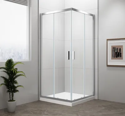 Produktbild von Polysan EASY Duschabtrennung Quadrat 900x900mm, Klarglas