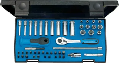 Produktbild von GEDORE 20 LMU-10 Steckschlüssel-Satz 1/4" UD-IN-IS-PH-PZ-TX-XZN, 1815687