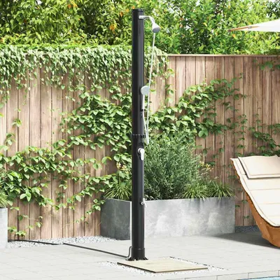 Immagine prodotto di vidaXL Doccia solare da esterno, 20 litri, PVC e alluminio, colore nero