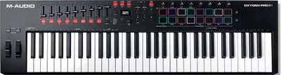 Zdjęcie produktu dla M-Audio Oxygen Pro 61 Klawiatury sterujące 61 klawiszy